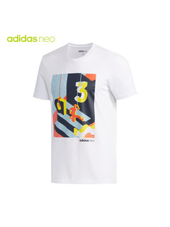 adidas NEO 阿迪达斯 休闲运动 EJ7063 短袖T恤