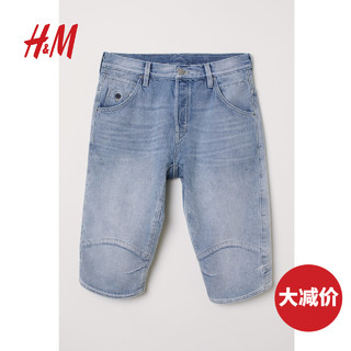 H&M 0589818 男士牛仔短裤