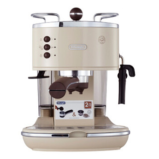 Delonghi 德龙 咖啡机三件套 Icona系列 CTO2003多士炉+ECO310半自动咖啡机+KBOV2001电水壶 白色