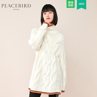 PEACEBIRD 太平鸟  AWEE74554PB 女士高领毛衣