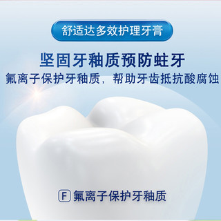 SENSODYNE 舒适达 多效护理抗敏感牙膏含氟防蛀口腔清洁去牙渍70g×2支 1件装