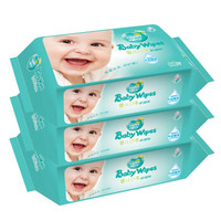 幸福未来 湿巾 婴儿手口（80片*3包）启封装  新生儿纸巾 儿童宝宝湿巾
