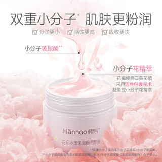 韩后（Hanhoo）花痴水漾保湿睡眠面膜95g(补水保湿 深层清洁提亮肤色夜间免洗冻膜 面膜女)