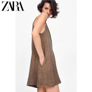 ZARA 08566047700 亚麻连衣裙 