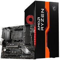 msi 微星 玩派锐龙版 中塔机箱 + B450M MORTAR 迫击炮 机箱主板套装