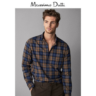 Massimo Dutti 00108009710 男士格子衬衫