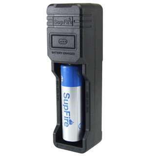 神火(supfire)智能USB多规格充电器+18650蓝电池套装 强光手电筒专用可充电池充电器 26650等适用AC16-L1
