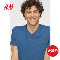 H&M HM0570003 男士V领T恤
