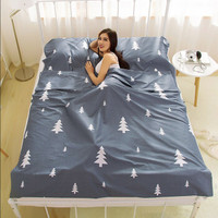 JAJALIN加加林 旅行酒店隔脏睡袋成人室内出差单人双人便携式薄旅游防脏床单 120*210cm可可西里