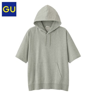 GU 极优 314506 男装连帽五分袖卫衣