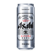 Asahi 朝日啤酒 朝日超爽 生啤酒 500ml*6听