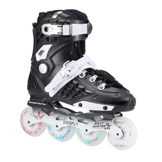 纬球 溜冰鞋成人专业轮滑鞋全闪滑冰鞋WQ-T1704-B-41黑色41码