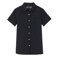 無印良品  無印良品 MUJI 女式平纹短袖衬衫
