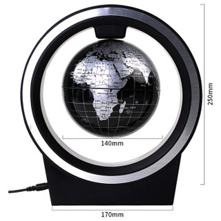deli 得力 2224 磁悬浮地球仪 6寸 黑色 14cm