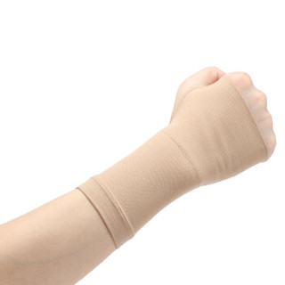 菲慕护腕男女篮球羽毛球运动扭伤护手掌单只装肤色S码