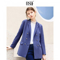 OSA 欧莎 S119QA25013 女士中长款西装