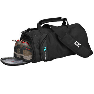 IX 健身包 运动包桶包手提瑜伽包运动健身单肩包鞋包 8036标准版 黑色