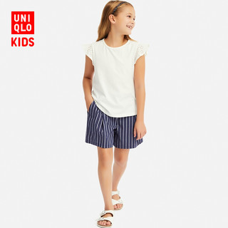 UNIQLO 优衣库 女童松紧喇叭短裤 415191