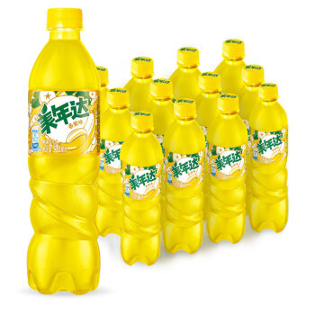 美年达 MIRINARA Mirinda 香蕉味 汽水碳酸饮料 500/600ml*12瓶