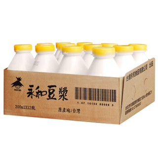 永和豆浆 香浓原味豆浆 300ml*12瓶