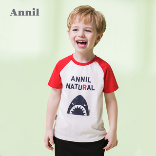 Annil 安奈儿 男童短袖T恤