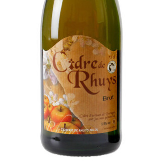 法国进口起泡酒 布列塔尼吕唯斯产区 苹果酒 （Cidre De Rhuys）750ml