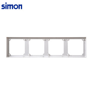 西蒙(SIMON) 开关插座面板边框 E6系列 四位边框 86型面板 象牙白色 720640