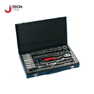 捷科（JETECH）SK1/2-37S 37件套1/2系列公制组套工具 机修汽修组套工具