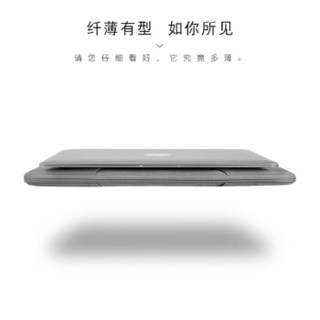 KAMLUI K苹果电脑包13.3英寸 时尚可爱女生手提macbook air/pro内胆包XPS13小米air笔记本包 ST06-13深空灰