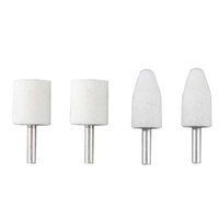 极力熊 带柄砂轮白刚玉磨头 火石仔 圆柱 6*25mm （50个装）