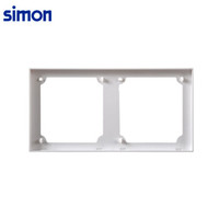 西蒙(SIMON) 开关插座面板边框 E6系列 二位边框 86型面板 象牙白色 720620