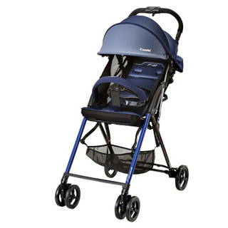 日本康贝（Combi）婴儿推车可坐可躺轻便折叠伞车高景观宝宝儿童手推车 F2 plus Vivid 蓝色