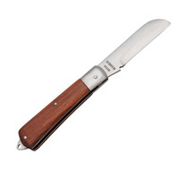 世达（SATA）03109 直刃木柄电工刀70mm /个