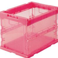 TRUSCO/中山折叠整理箱/折叠收纳箱 TR-S20R 玫红色20L 363-8791