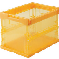 TRUSCO中山可折叠整理箱/折叠收纳箱 TR-S20OR 橘色20L  363-8782