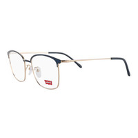 Levis李维斯 中性款蓝色镜框金色镜腿金属半框光学眼镜架眼镜框 LS5235 CO1 BLU 52MM