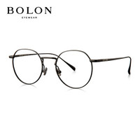 BOLON暴龙光学镜男女款眼镜架复古金属圆框光学架BJ7009B10