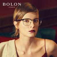 暴龙BOLON近视眼镜框男女款板材光学架复古矩形光学镜BJ6031B11