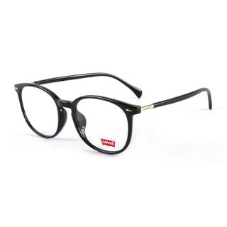 Levis 李维斯 中性款黑色镜框黑色镜腿全框光学眼镜架眼镜框 LS03100 C03 BLK 53MM