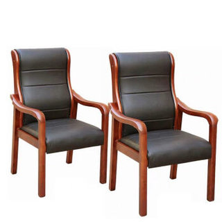 世木杰实木椅Y013橡木椅学习椅四脚扶手会议椅办公椅