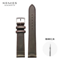 NOMOS表带 霍尔文科尔多瓦棕色马皮原装表带 5805.S