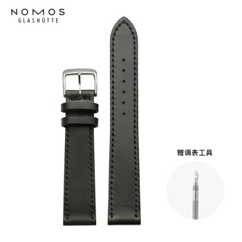 NOMOS表带 霍尔文科尔多瓦黑色马皮原装表带 5827.M