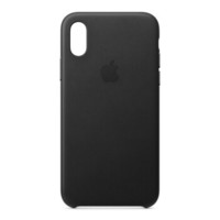 Apple iPhone XS 皮革保护壳/手机壳 黑色