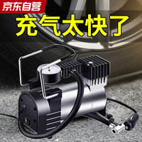 腾驰(CT)车载指针充气泵汽车用打气泵13V便携式小轿车电动轮胎加打气筒充气泵 银色指针