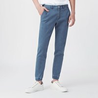 lativ 诚衣 40284011 牛仔束脚运动裤-男(水洗产品) (浅蓝、S)