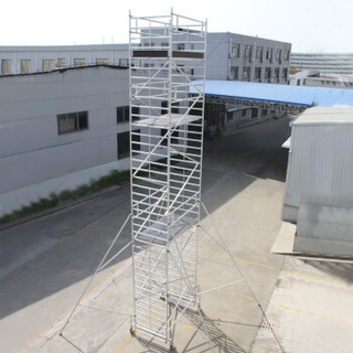 瑞居折叠收纳脚手架载荷230kg移动平台梯子欧美出口品质使用高度10m