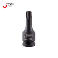 捷科（JETECH）FK3/8-T45  Cr-Mo 3/8风动梅花批头套筒（中心不带孔）