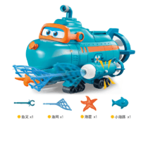 奥迪双钻 730809 超级飞侠威利潜水艇玩具套装模型