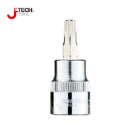 捷科（JETECH）SK1/4-T30 1/4“系列6.3mm梅花型旋具套筒批头套筒（中心不带孔）