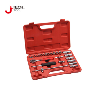 捷科（JETECH）018325 SK1/4-25SP 25件套1/4系列公制组套工具 机修汽修组合工具 综合套筒组套